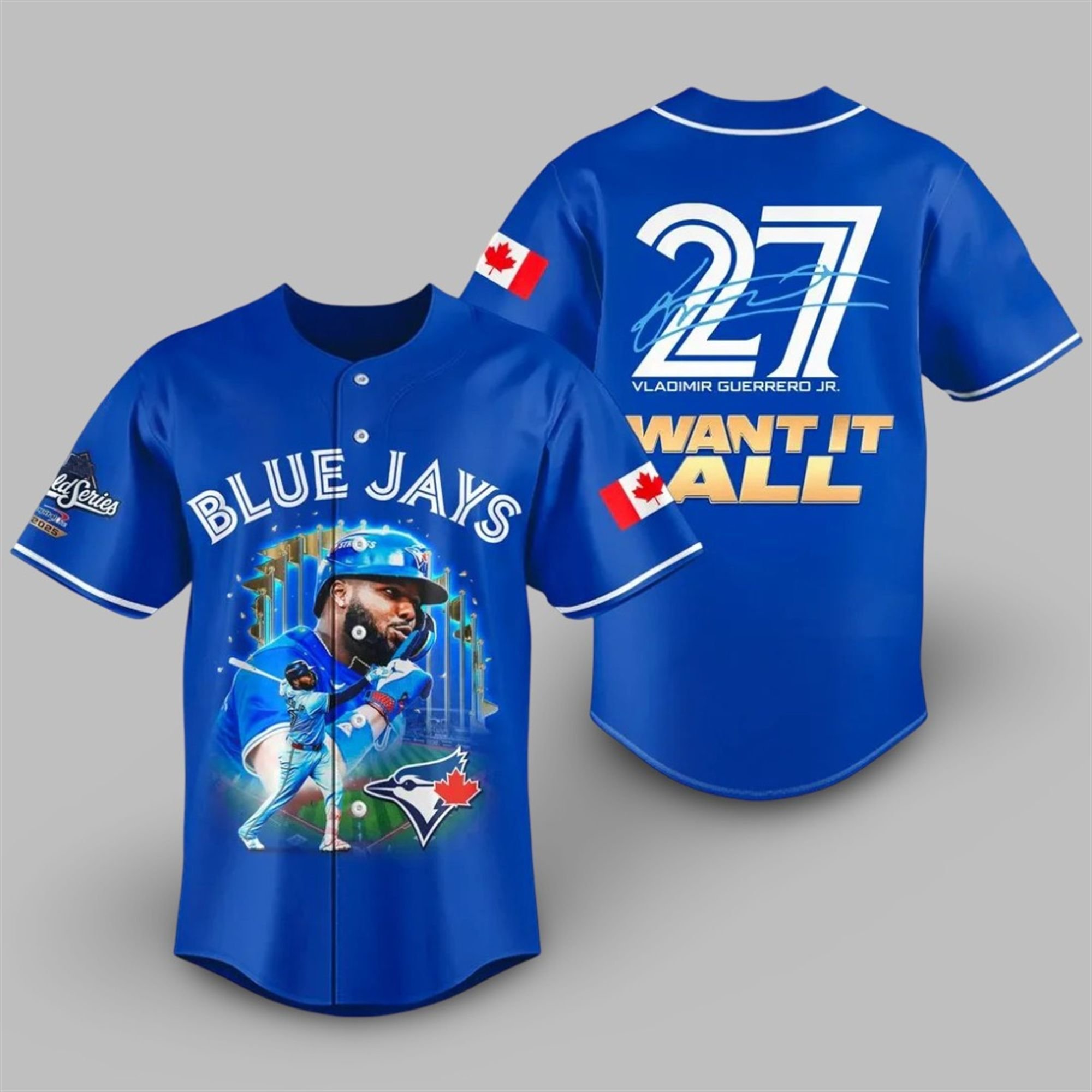 Blue Jays 2025 World Series Vladimir Guerrero Jr Jersey 1 Blue Jays 2025 World Series Vladimir Guerrero Jr Jersey 1
