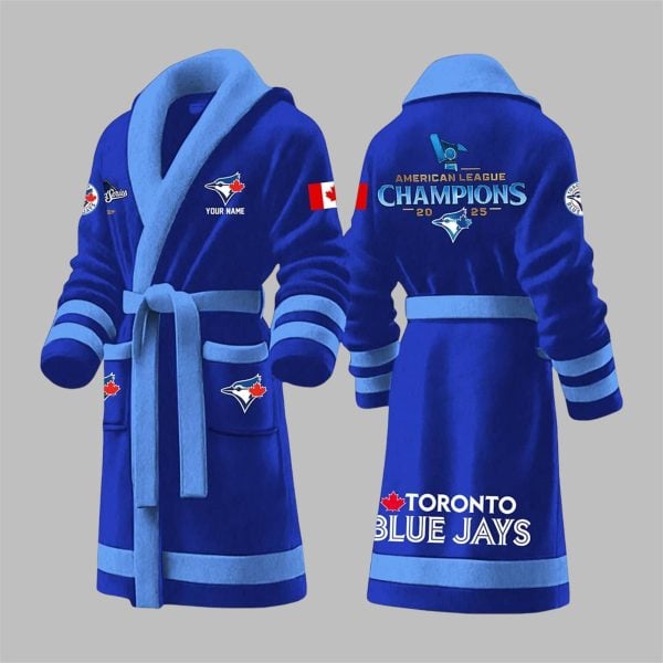 Blue Jays AL Champions World Series 2025 Bathrobe 6