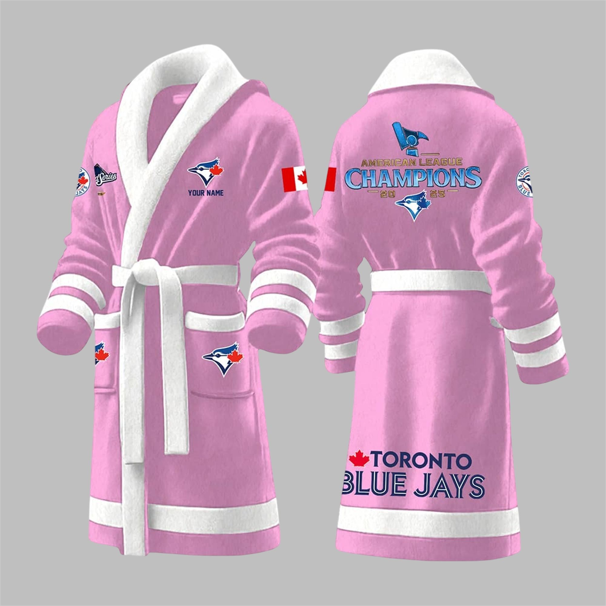 Blue Jays AL Champions World Series 2025 Bathrobe 7 Blue Jays AL Champions World Series 2025 Bathrobe 7