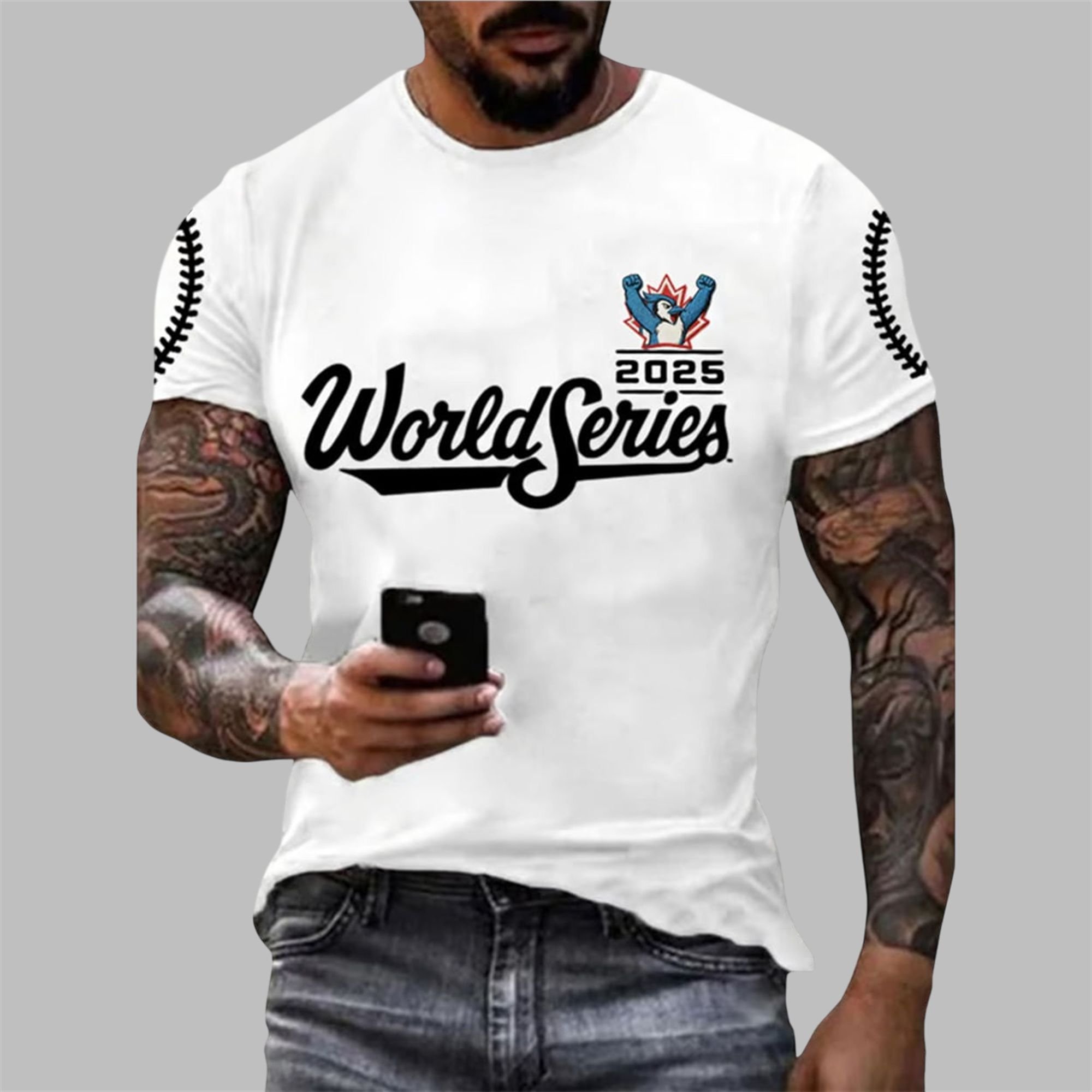 Blue Jays Baseball World Series 2025 Print Casual T Shirt 1 Blue Jays Baseball World Series 2025 Print Casual T Shirt 1