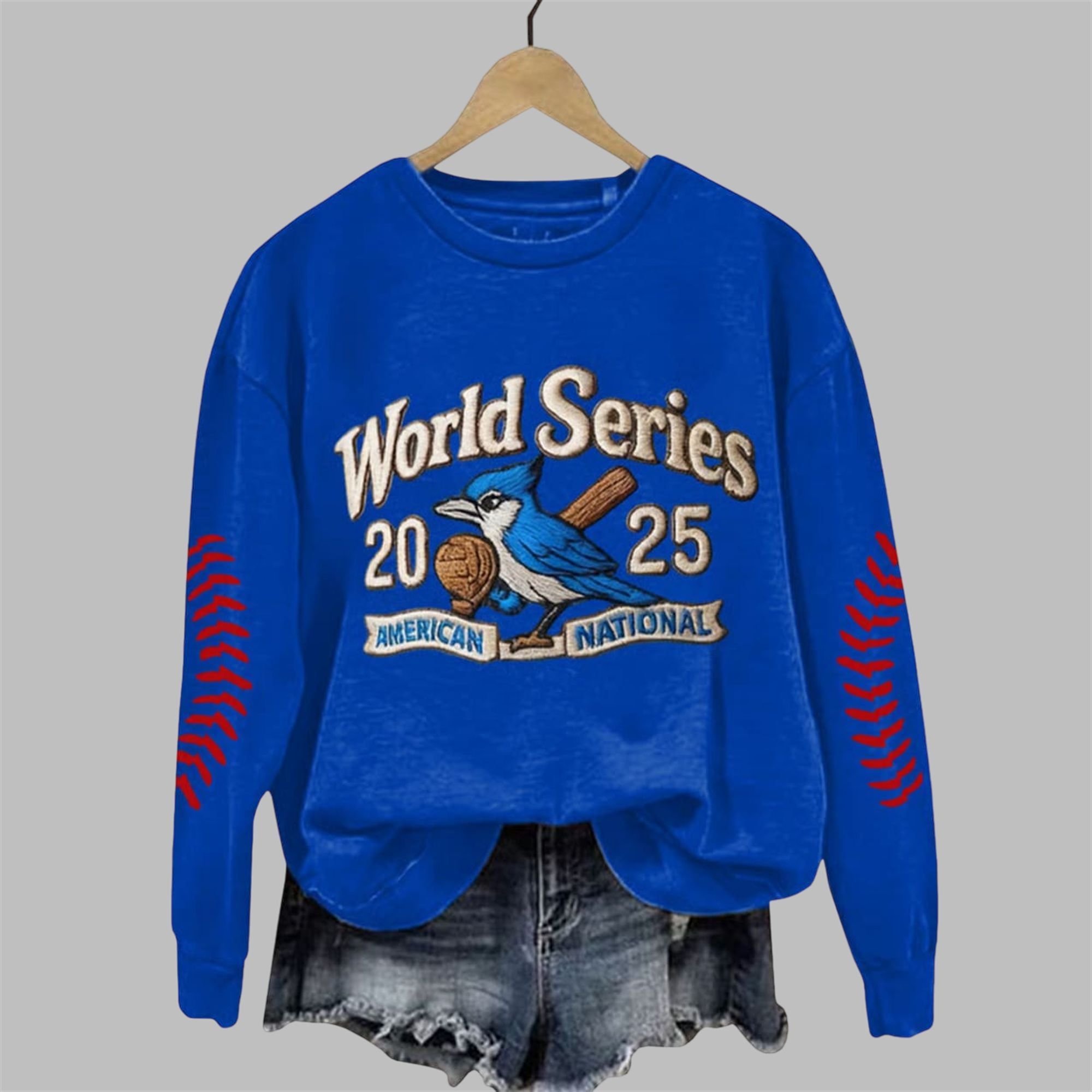 Blue Jays World Series 2025 American National Print Sweatshirt 1 Blue Jays World Series 2025 American National Print Sweatshirt 1