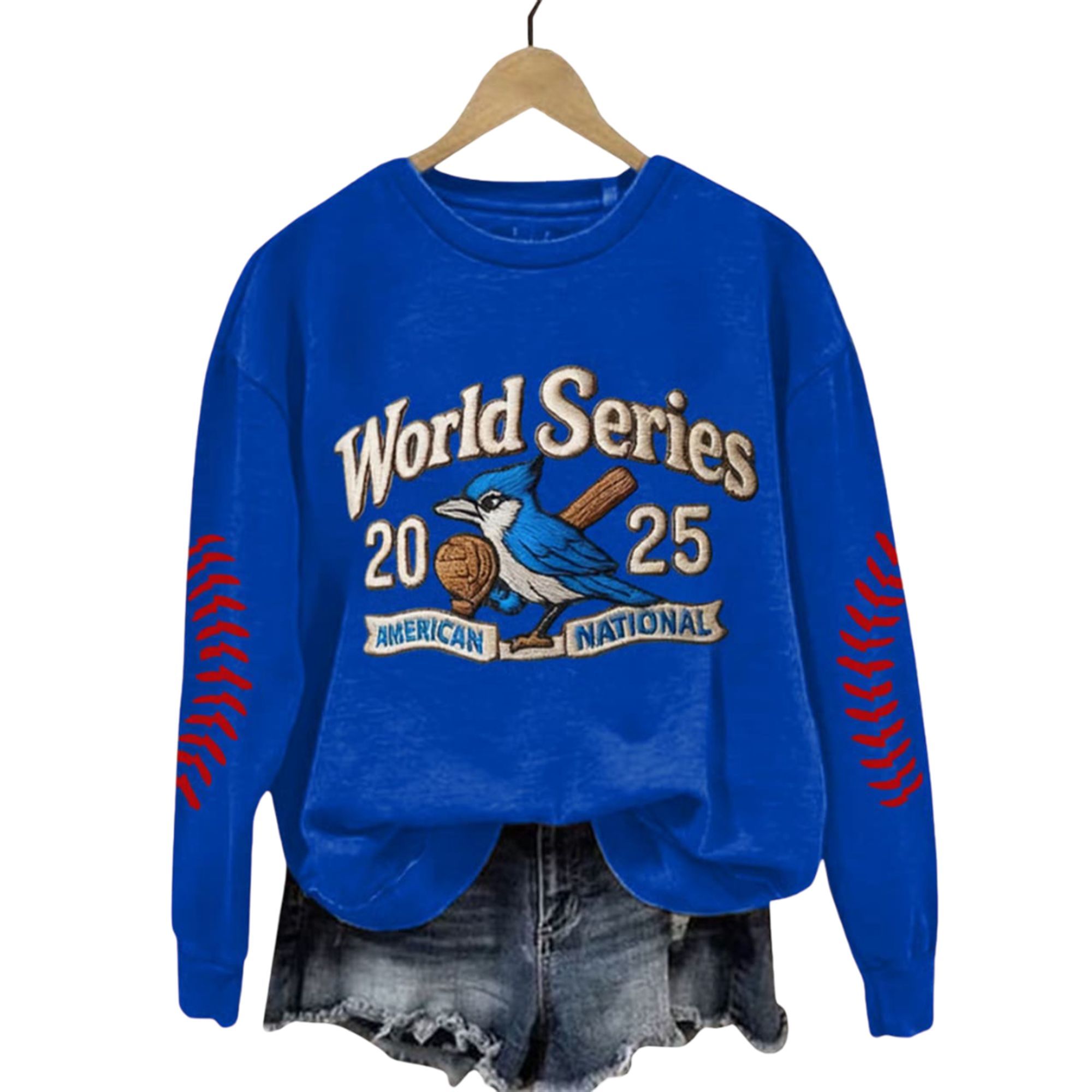 Blue Jays World Series 2025 American National Print Sweatshirt 2 Blue Jays World Series 2025 American National Print Sweatshirt 2