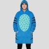Blue Tiger Cosplay Blanket Hoodie 3