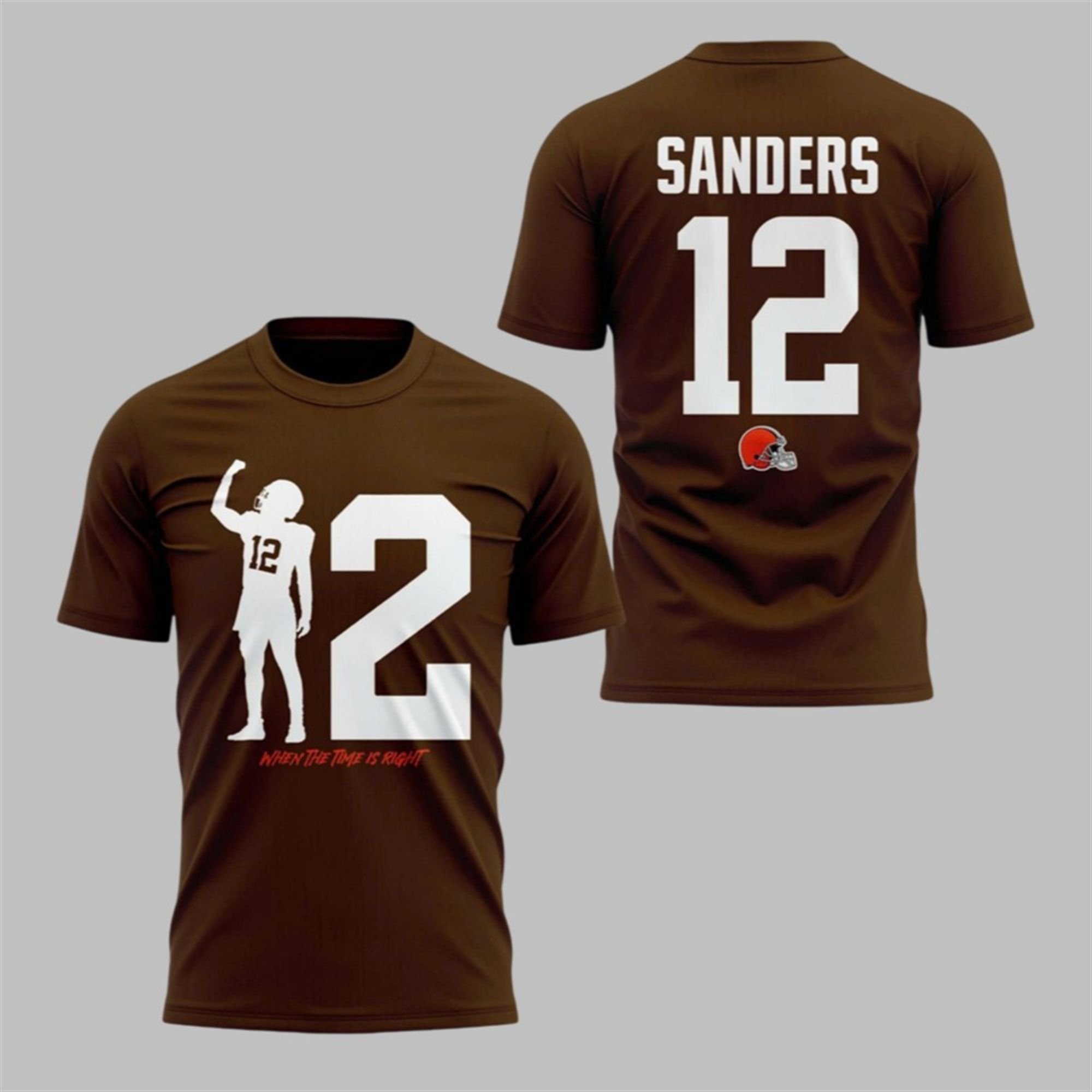 Browns Shedeur Sanders When The Time Is Right Shirt 1 1 Browns Shedeur Sanders When The Time Is Right Shirt 1 1