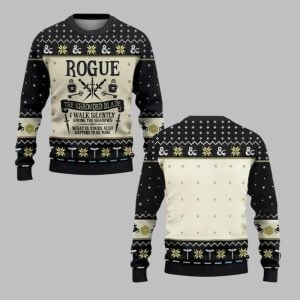 2025 Christmas Dnd Rogue The Shrouded Blade Ugly Sweater 1 1