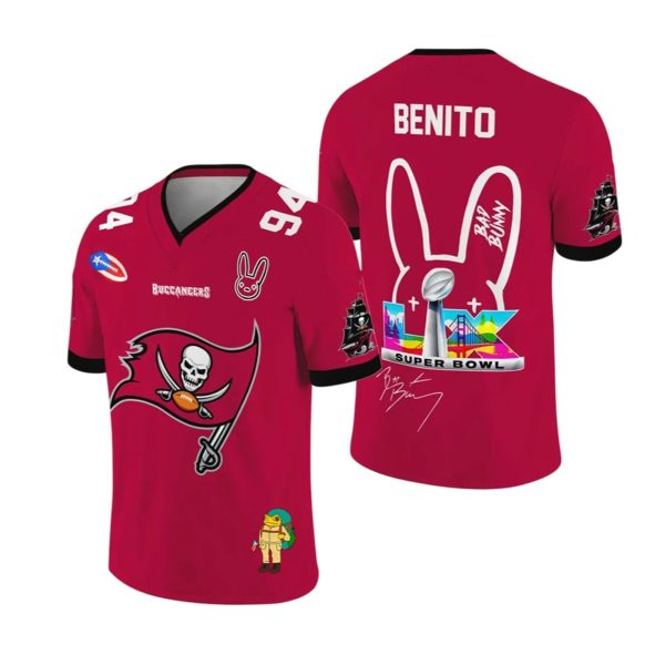 Buccaneers Bad Bunny Bowl LX 2025 2026 Jersey 2