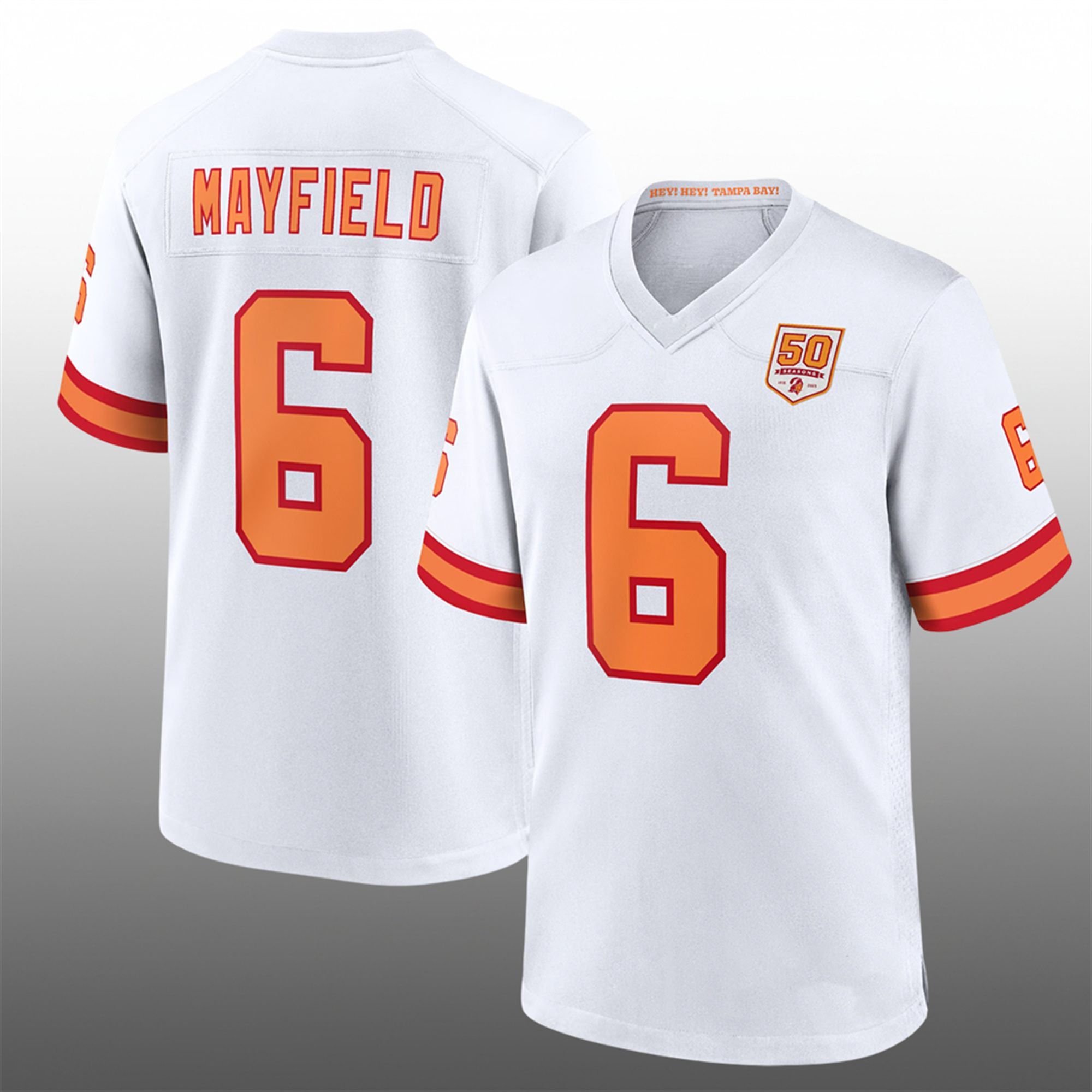 Buccaneers Baker Mayfield 50th Season Game Jersey 1 Buccaneers Baker Mayfield 50th Season Game Jersey 1