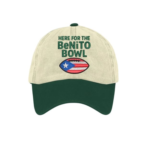 Bunny Football Here For The Benito Bowl Print Hat 2