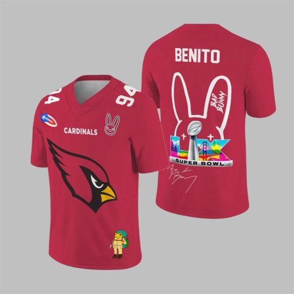 Cardinals Bad Bunny Bowl LX 2025 2026 Jersey 1 1