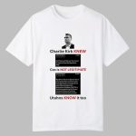 Charlie Kirk New Cox Is Not Legitimate Utahns Know It Too Shirt