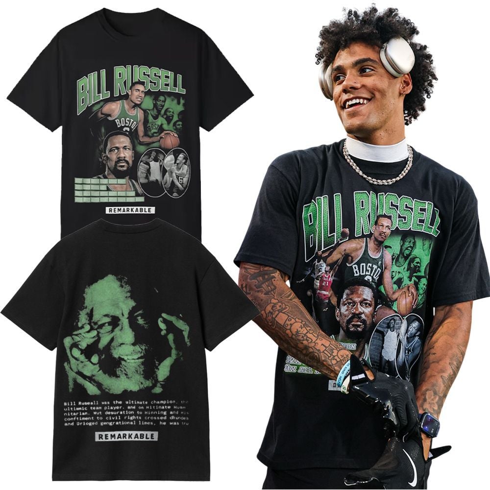 Christian Gonzalez Bill Russell Remarkable Tribute Shirt 8