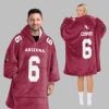 Conner 6 Arizona Football Blanket Hoodie 2