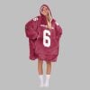 Conner 6 Arizona Football Blanket Hoodie 4