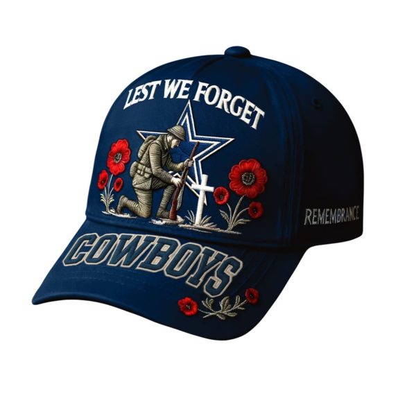 Cowboys Lest We Forget Remember Hat 1 2
