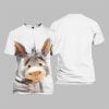 Cute Donkey Art Prints Casual Shirt 1 1