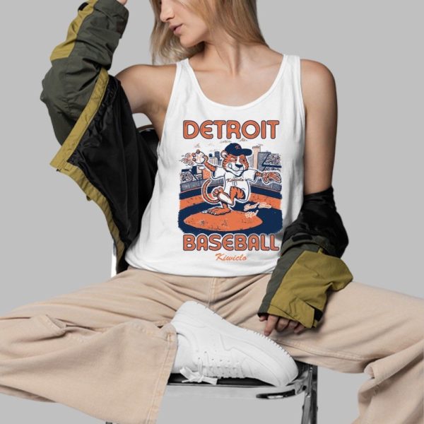 Detroit Tigers Eat Em Up Kiwiclo Mascot Shirt 3 4