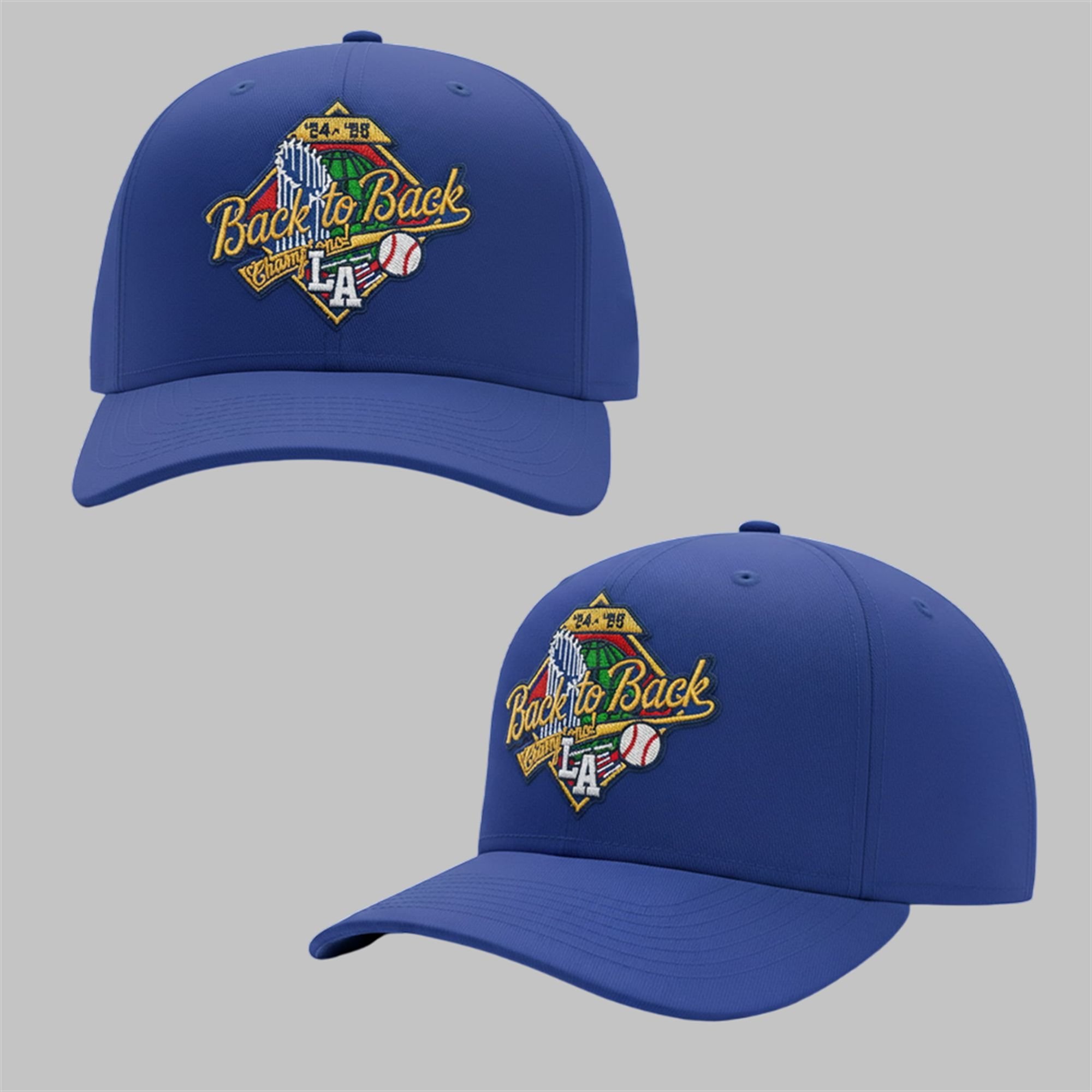 Dodgers 2024 2025 Back To Back World Series Champions Hat 1 Dodgers 2024 2025 Back To Back World Series Champions Hat 1