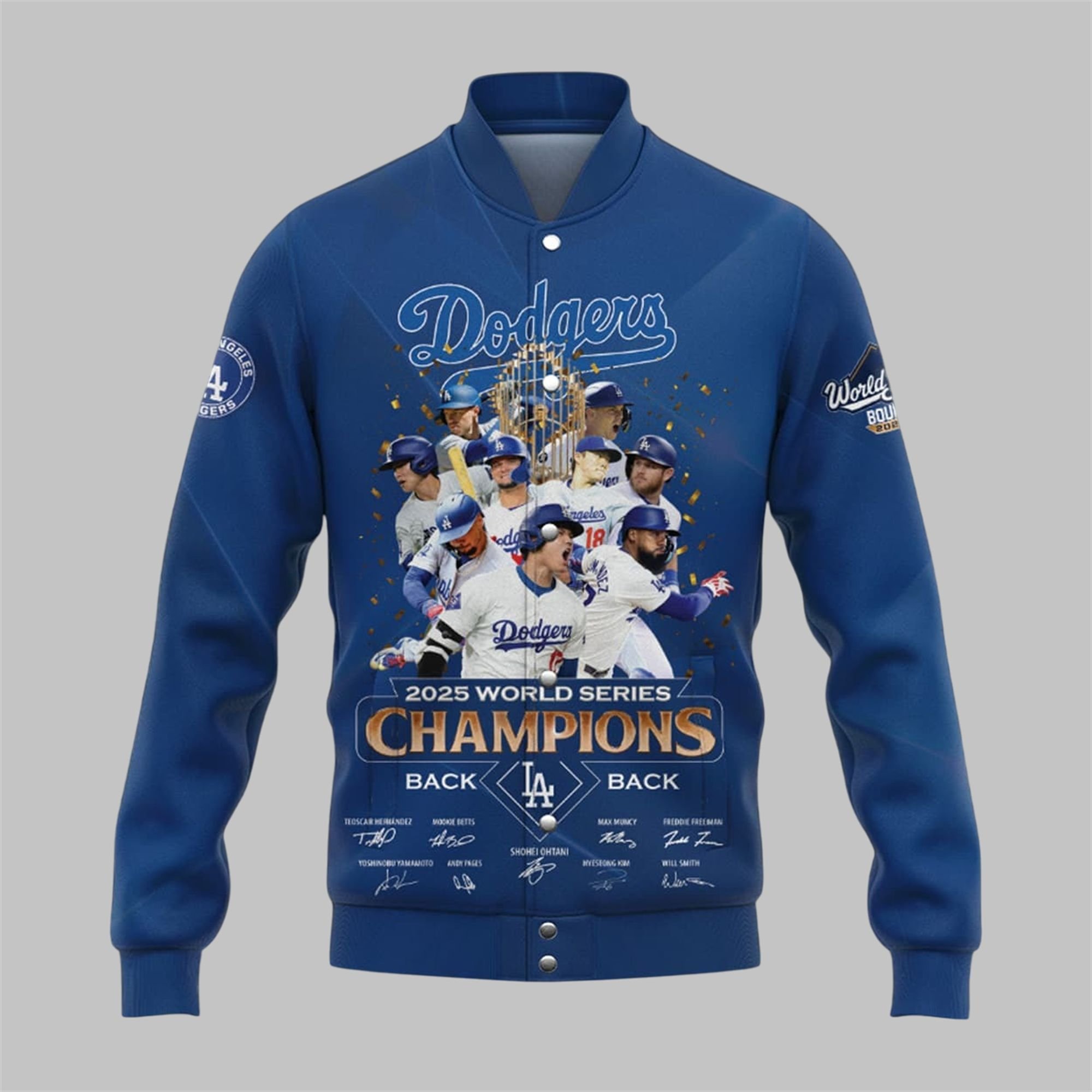 Dodgers 2025 World Series Champions Back 2 Back Jacket 1 Dodgers 2025 World Series Champions Back 2 Back Jacket 1