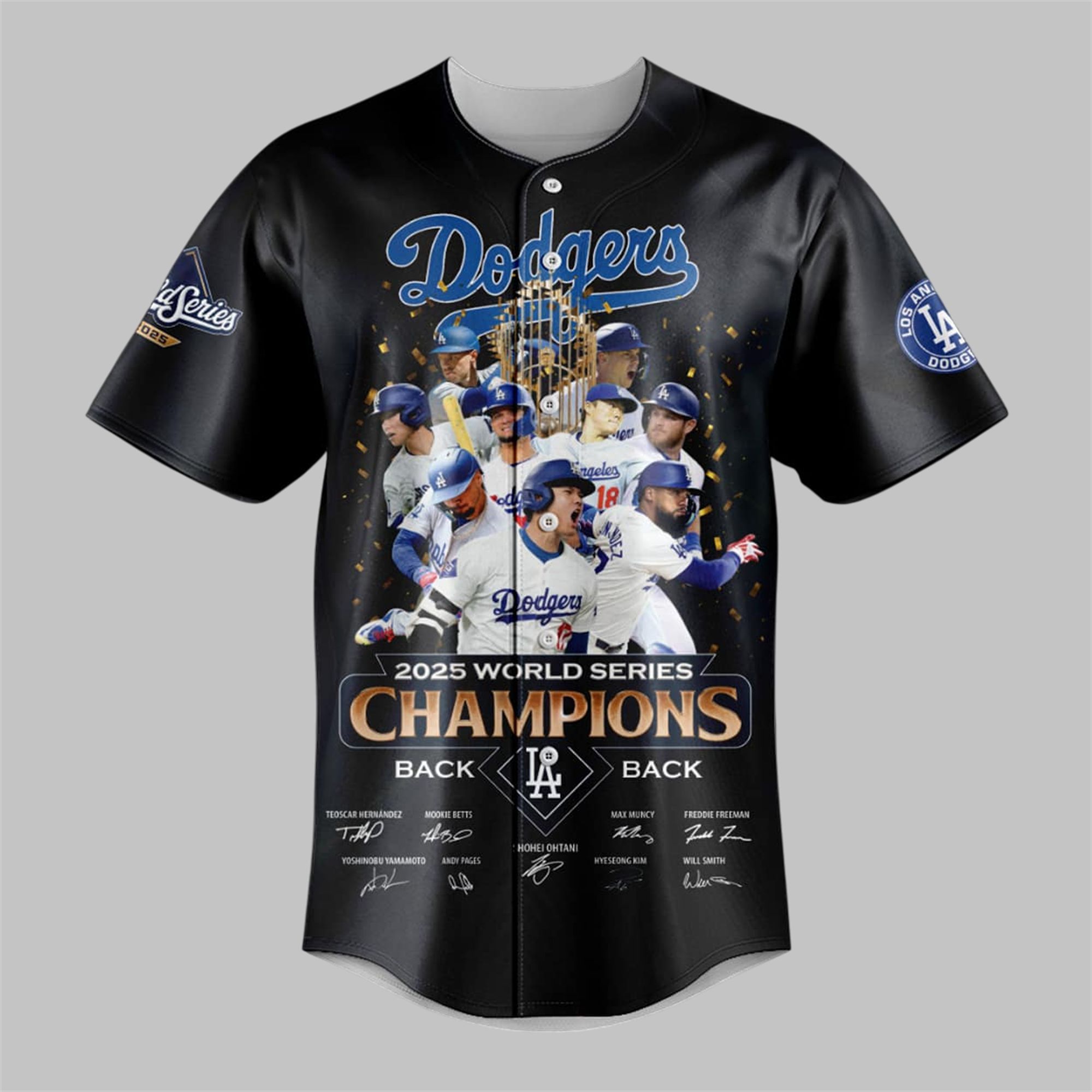 Dodgers 2025 World Series Champions Back 2 Back Jersey 2 Dodgers 2025 World Series Champions Back 2 Back Jersey 2