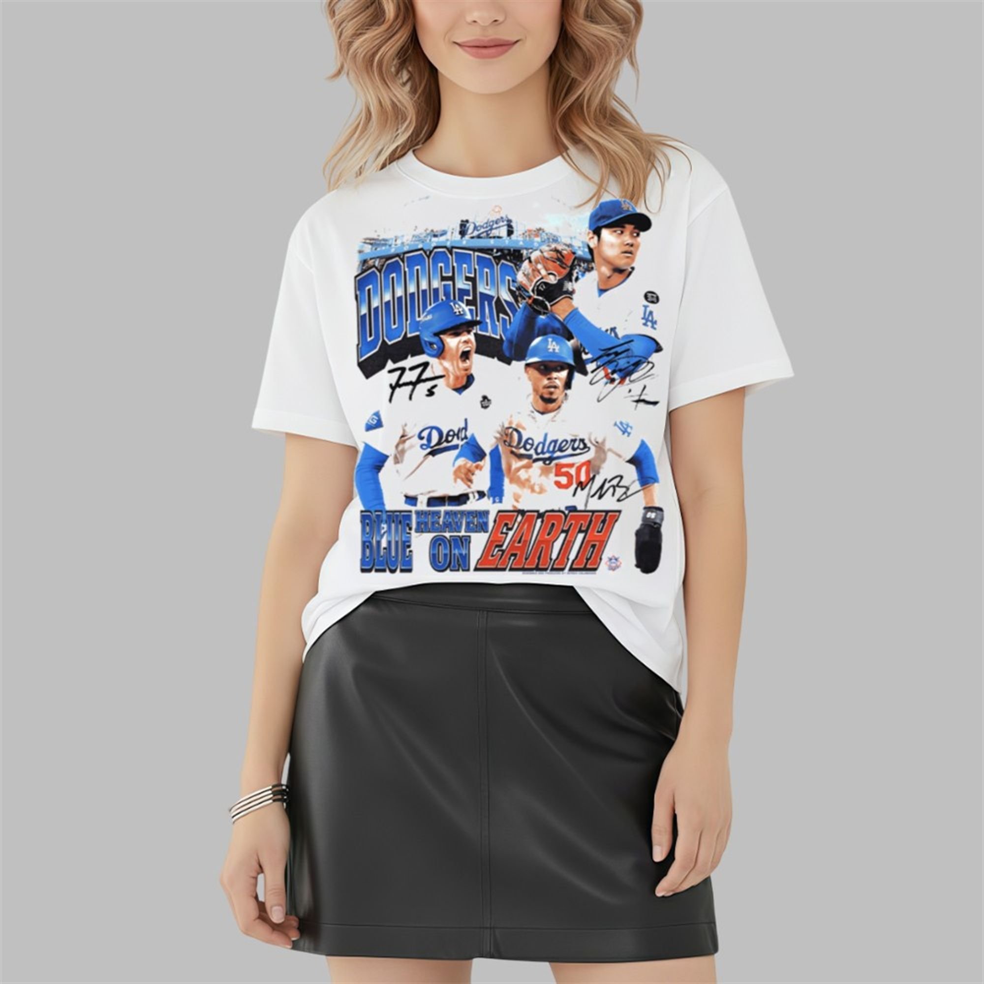 Dodgers Blue Heaven On Earth Bleed Blue Shirt 3 4 Dodgers Blue Heaven On Earth Bleed Blue Shirt 3 4
