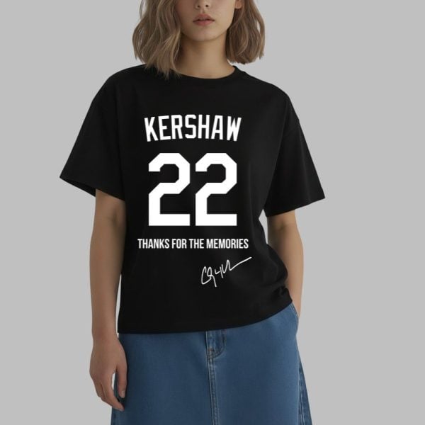 Dodgers Clayton Kershaw Thanks for the Memories 2025 T Shirt 0 2