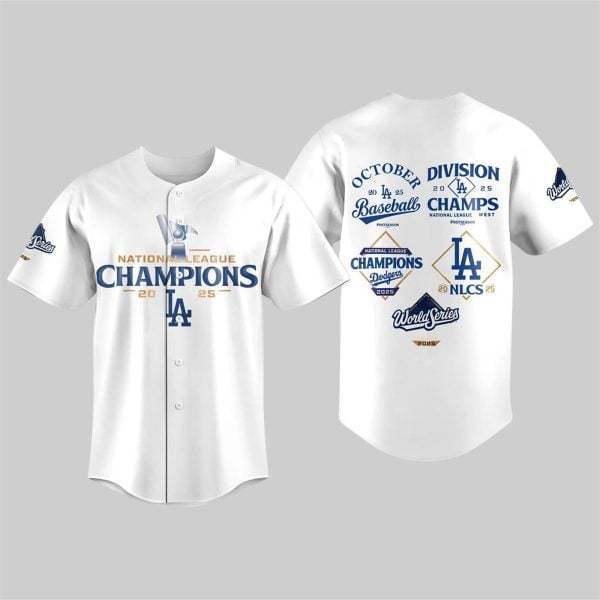 Dodgers National League Champions World Series 2025 Jersey 2