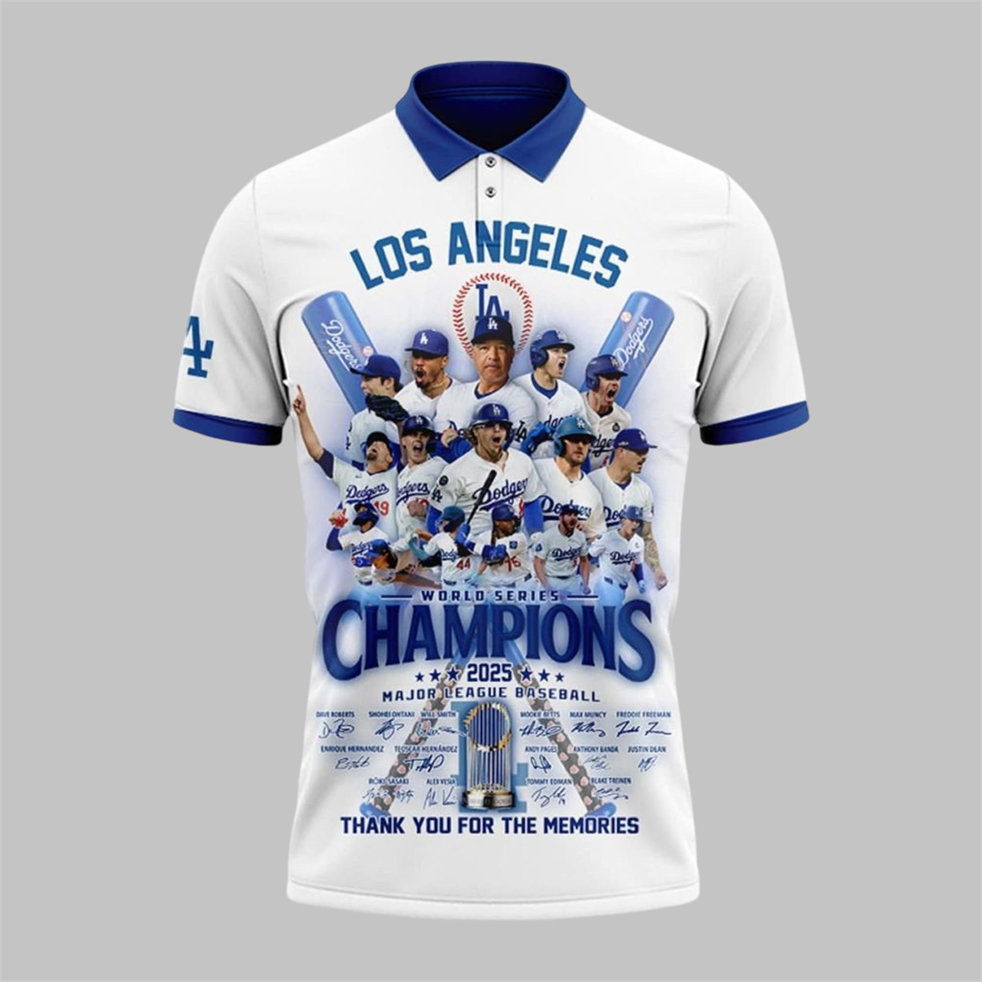 Dodgers World Series Champions 2025 Polo Shirt 2 Dodgers World Series Champions 2025 Polo Shirt 2