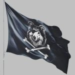 Dog Eyespatch Rev Pirate Reveille Flags