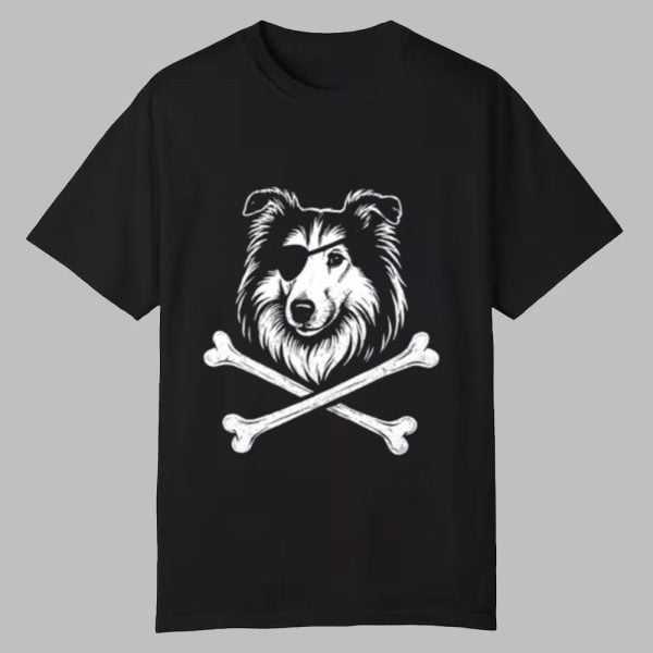 Dog Eyespatch Rev Pirate Reveille Flags Shirt 0 0