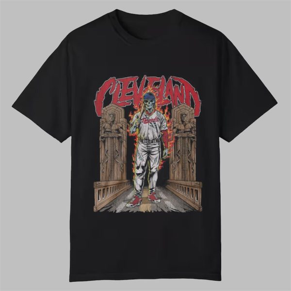 Donovan Mitchell Cleveland Skeleton Shirt 0 0