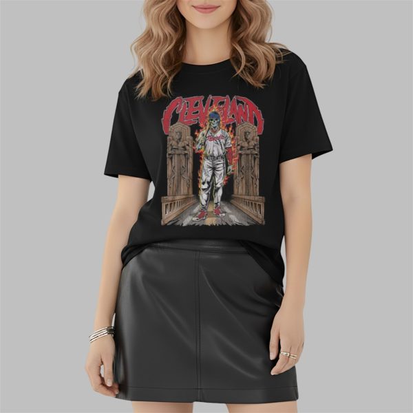 Donovan Mitchell Cleveland Skeleton Shirt 2 2