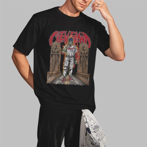 Donovan Mitchell Cleveland Skeleton Shirt 2 3