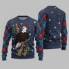 Eagle With Christmas Hat Ugly Sweater 2025 Christmas 4