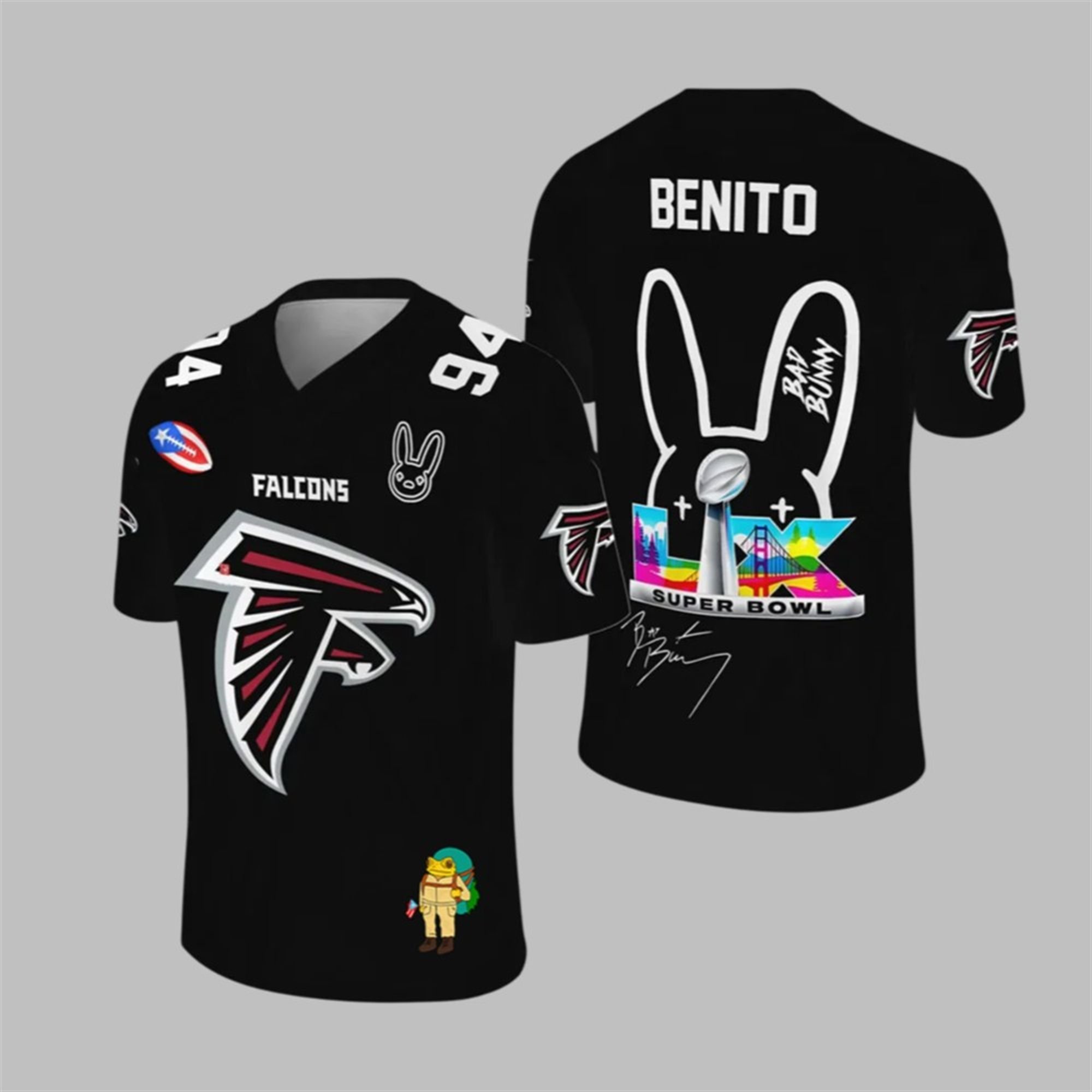 Falcons Bad Bunny Bowl LX 2025 2026 Jersey 1 1 Falcons Bad Bunny Bowl LX 2025 2026 Jersey 1 1