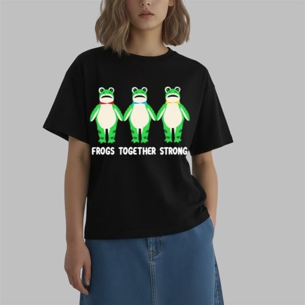 Frogs Together Strong Portland Frog Protest Anti ICE Shirt 0 2