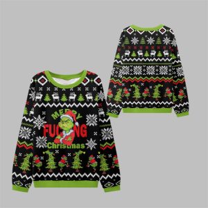 2025 Christmas Grnch Christmas Ugly Sweater 1 1