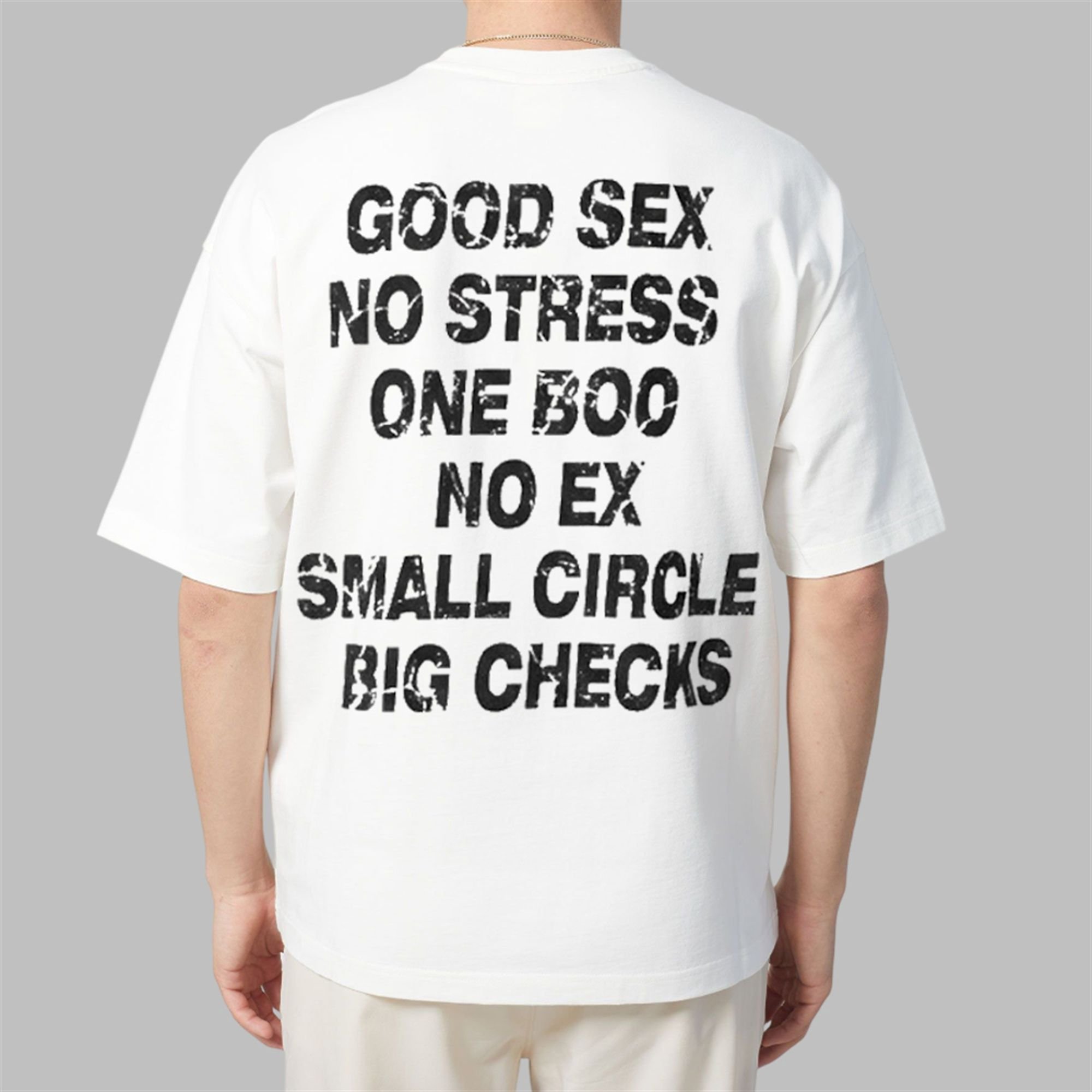 Good Sex No Stress One Boo No Ex Small Cirle Big Checks Shirt 2 Good Sex No Stress One Boo No Ex Small Cirle Big Checks Shirt 2