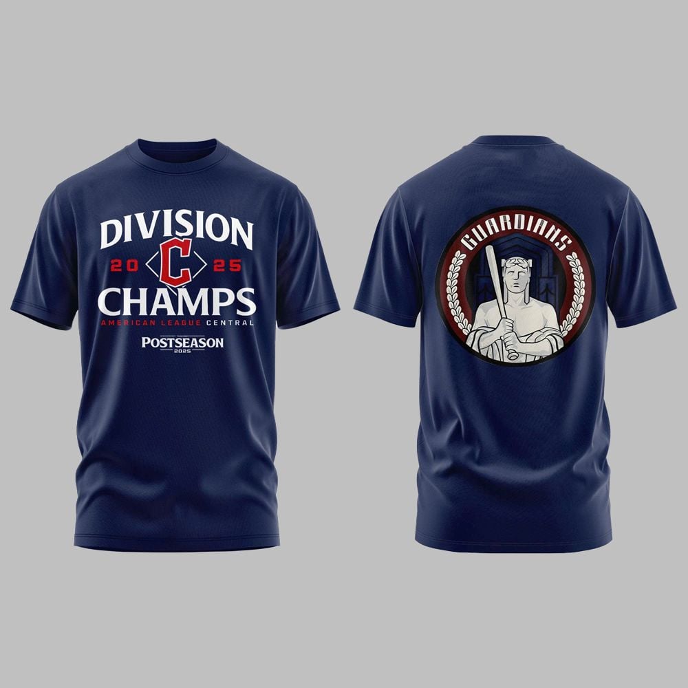 Guardians Division Champs AL Central Postseason 2025 Shirt 1 Guardians Division Champs AL Central Postseason 2025 Shirt 1