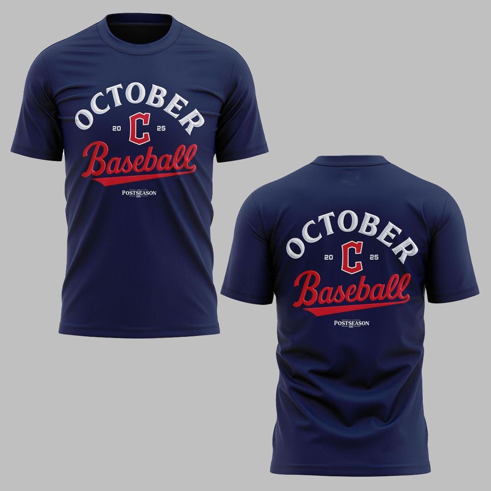 Cleveland Guardians October Baseball Postseason 2025 Shirt Cleveland Guardians October Baseball Postseason 2025 Shirt