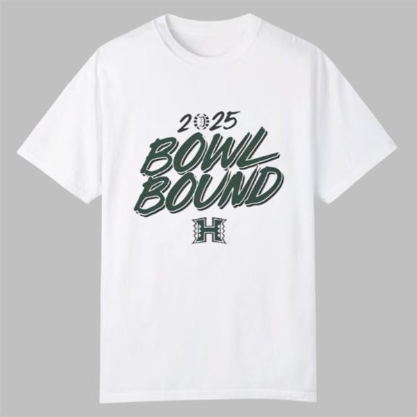 Hawaii Football Rainbow Warriors 2025 Bowl Bound Shirt 0 0