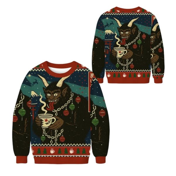 2025 Christmas Naughty List Christmas Ugly Sweater 1 2