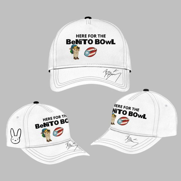 Here For The Benito Bowl Super Bowl Bad Bunny Hat 1