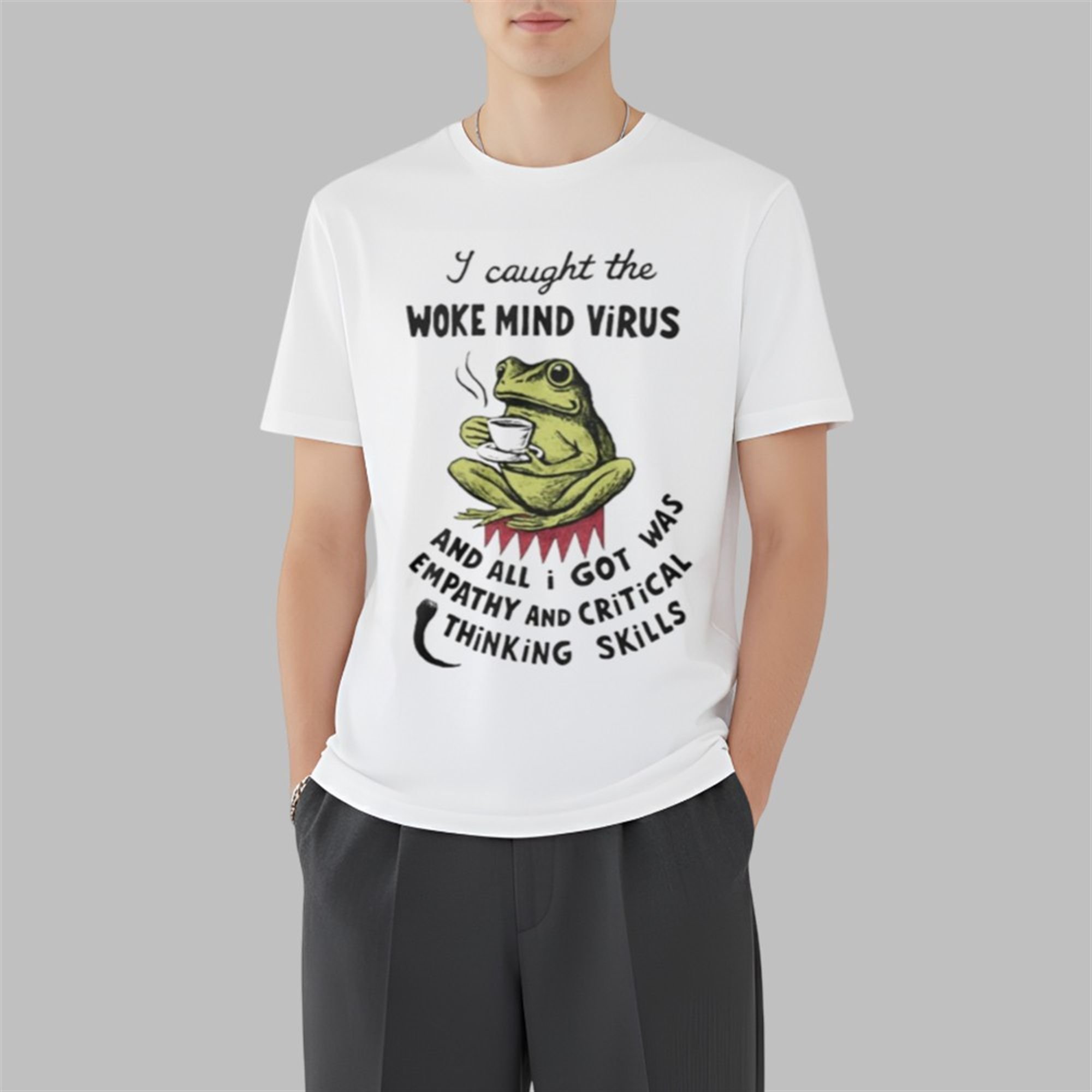 I Caught The Woke Mind Virus Frog Shirt 3 7 I Caught The Woke Mind Virus Frog Shirt 3 7