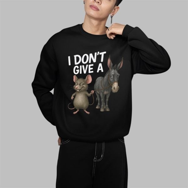 I Dont Give a Rats Donkey Shirt 1 1