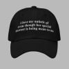 I Love My Autistic BF Even Though His Special Interest Is Being Mean To Me Hat 1