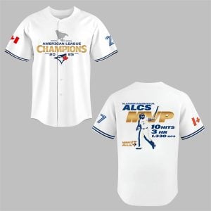 Blue Jays Vladimir Guerrero Jr ALCS MVP 2025 Jersey 0