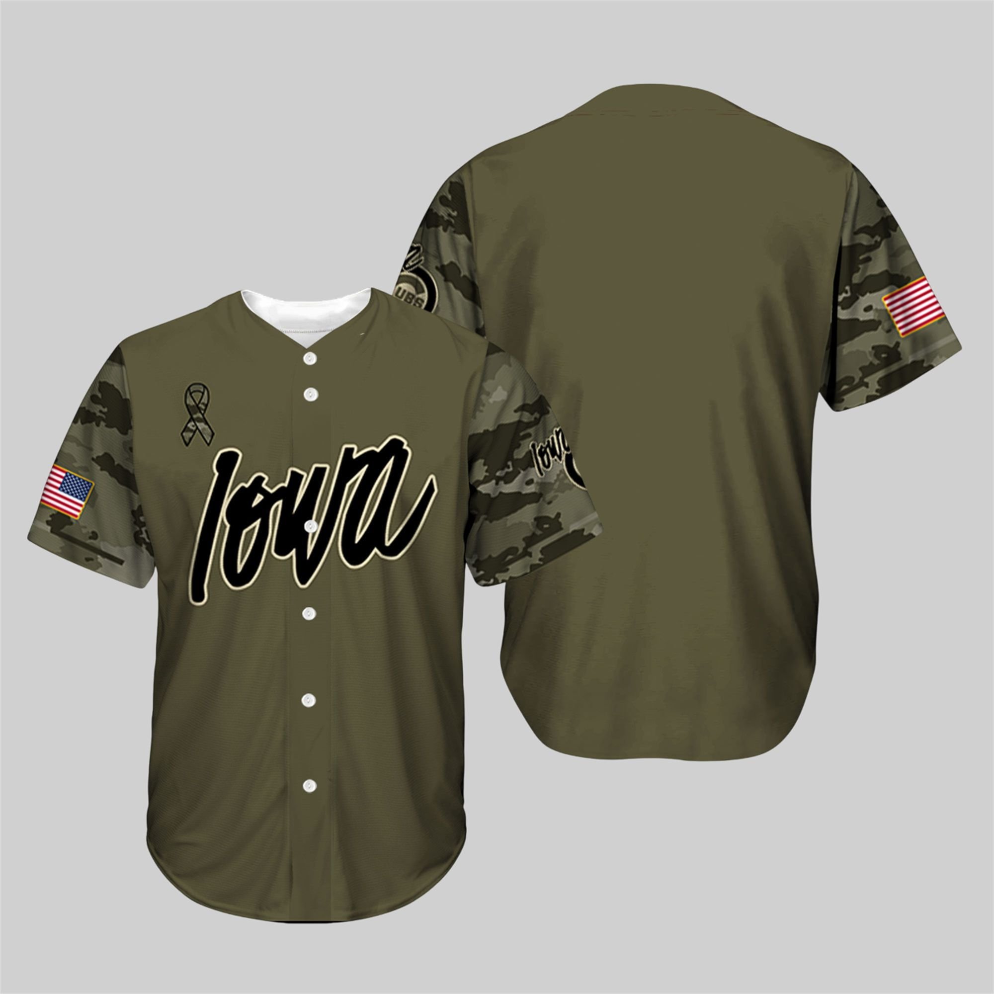 Iowa Cubs Military Appreciation Night 2025 Jersey 1 Iowa Cubs Military Appreciation Night 2025 Jersey 1