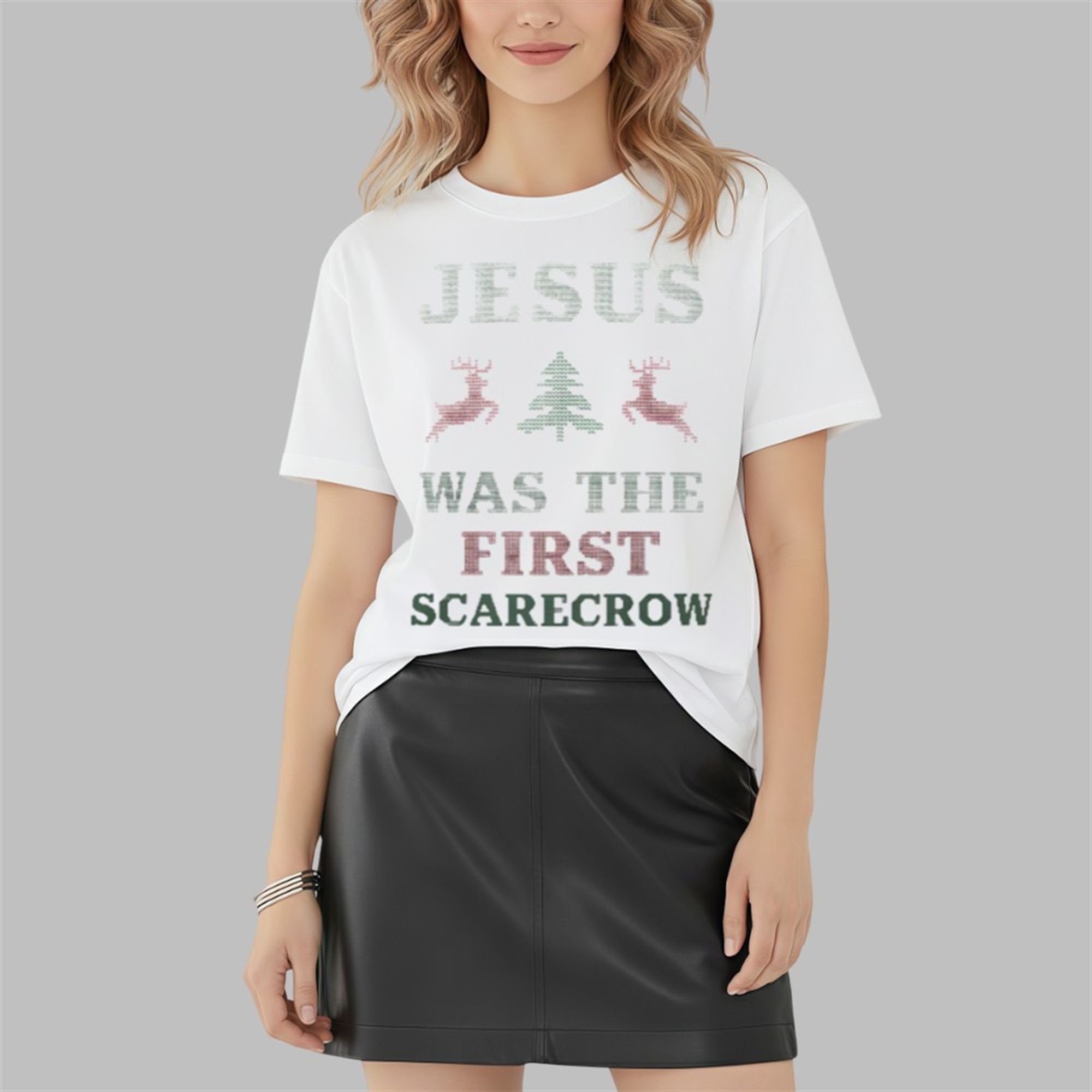 Jesus Was The First Scarecrow Shirt 3 4 Jesus Was The First Scarecrow Shirt 3 4