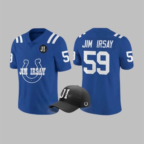 Jim Irsay Colts Blue Heart Football Jersey 1 1