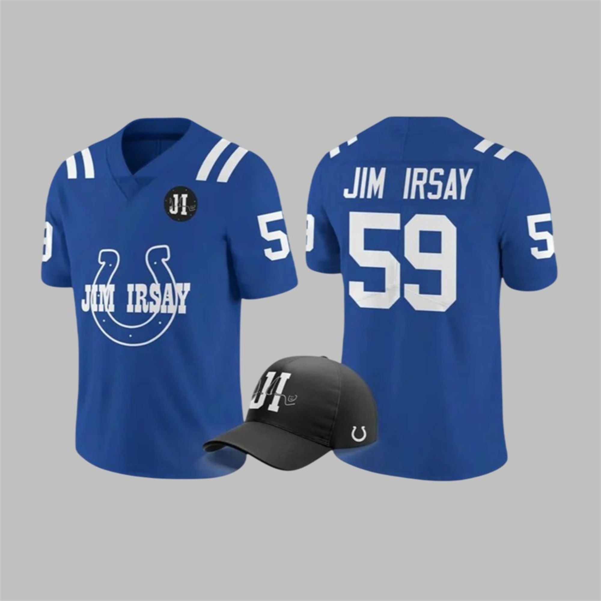 Jim Irsay Colts Blue Heart Football Jersey 1 1 Jim Irsay Colts Blue Heart Football Jersey 1 1